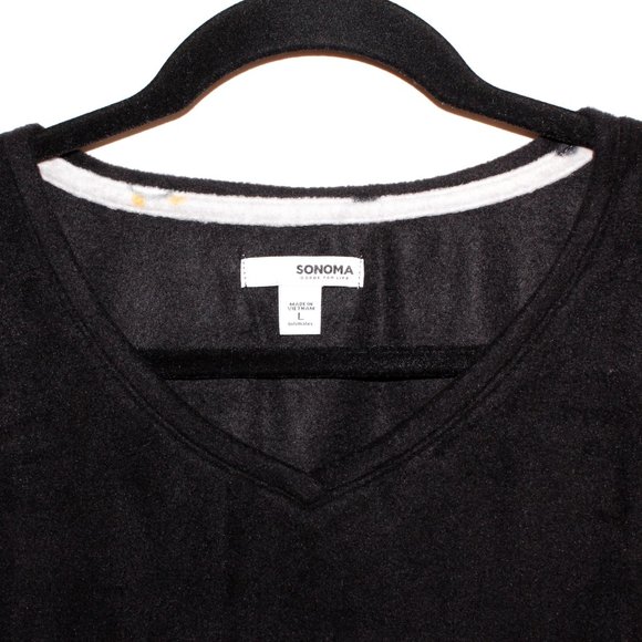 Sonoma Fuzzy Long Sleeve Penguin Print Two-Piece Pajama Set - Picture 8 of 16